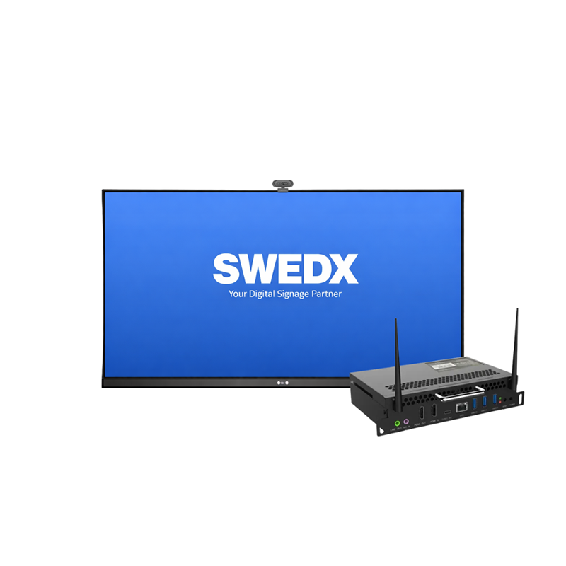 Інтерактивна панель SWEDX 75" (SDST75K7-08 v2), комп. модуль OPS (i5 13th Gen/8/256/W11Pro), камера з мікрофоном, настінне кріплення